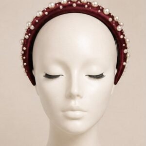 Burgundy Pearl Alice Band